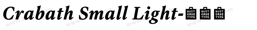 Crabath Small Light字体转换